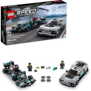 LEGO Speed Champions Mercedes F1 W12 & AMG Project One Set 76909, 564 PCS